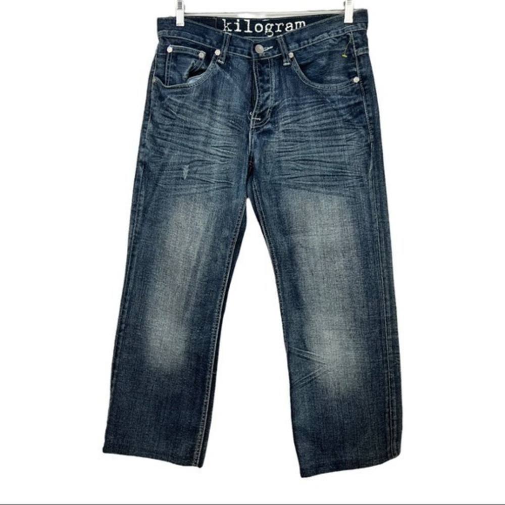 KILOGRAM MEN DENIM JEANS SZ 34 Blue